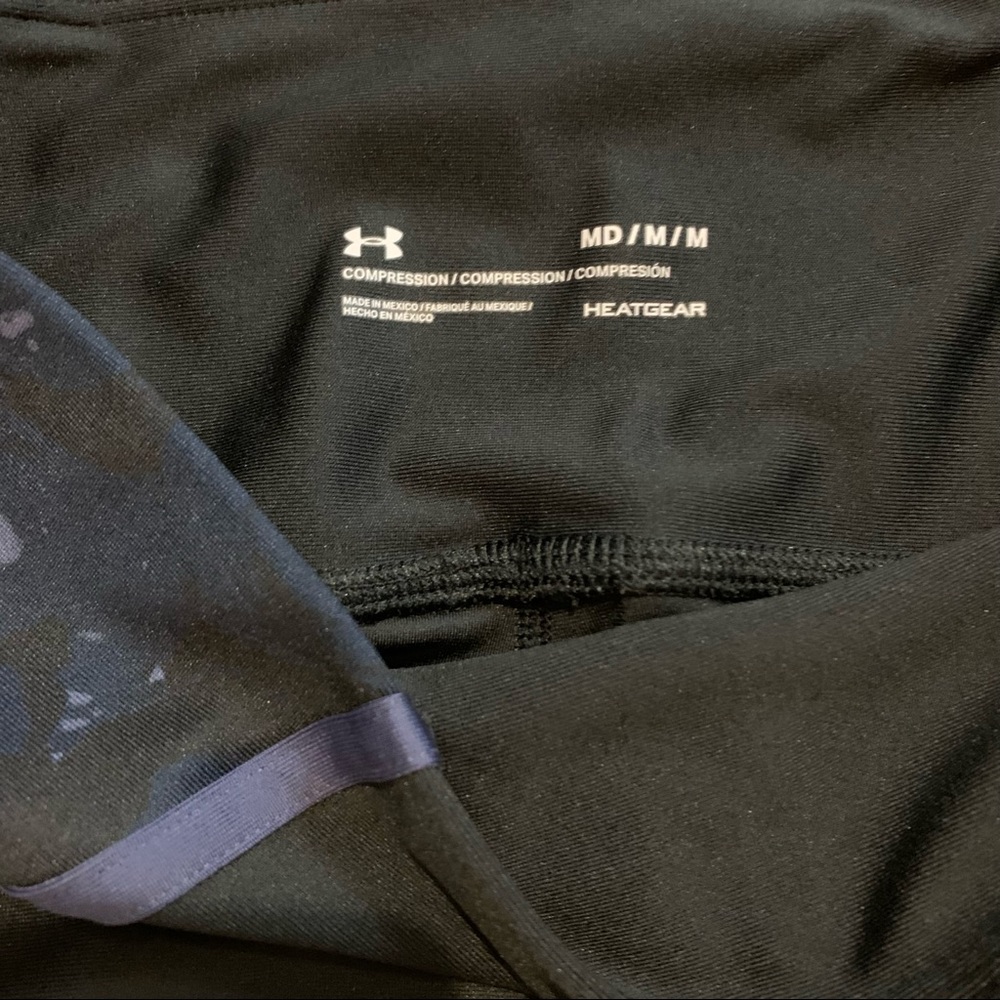 Under Armor Blue Floral Leggings - Picture 3 of 4